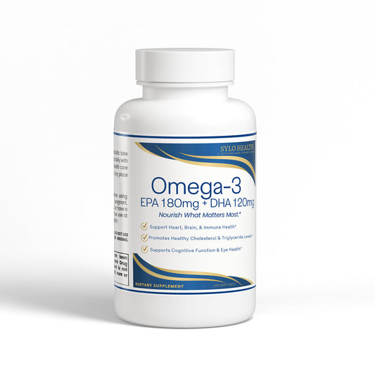 Omega-3 EPA 180mg + DHA 120mg, Fish Oil — Heart, Brain & Total Body Support