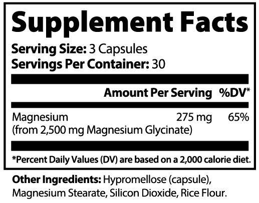 Magnesium Glycinate:  Calm, Recovery & Metabolic Support